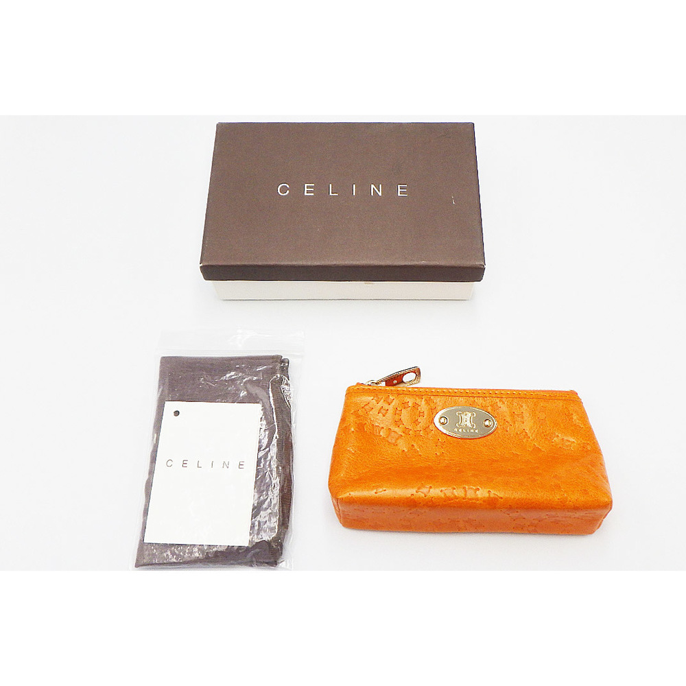 Celine Macadam Pattern Pouch Orange - image 6